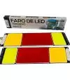 Juego de Faros para Trailer Full Led 12v Extra Chato / Posición y Stop, Giro, Marcha Atras / Medida 28 x 8 cm