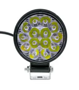 Faro Led Redondo de Aluminio 14 LED 42W / 8,5 cm Diámetro y 2 cm Espesor