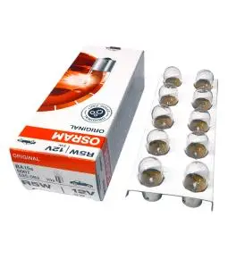 Caja X 10 Lamparas 5007 R5w Ba15s Osram 12v 5w