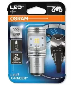 Lampara Led S2 12v BA20d Osram LED X-Racer Culote Bosch 6000k Cool White